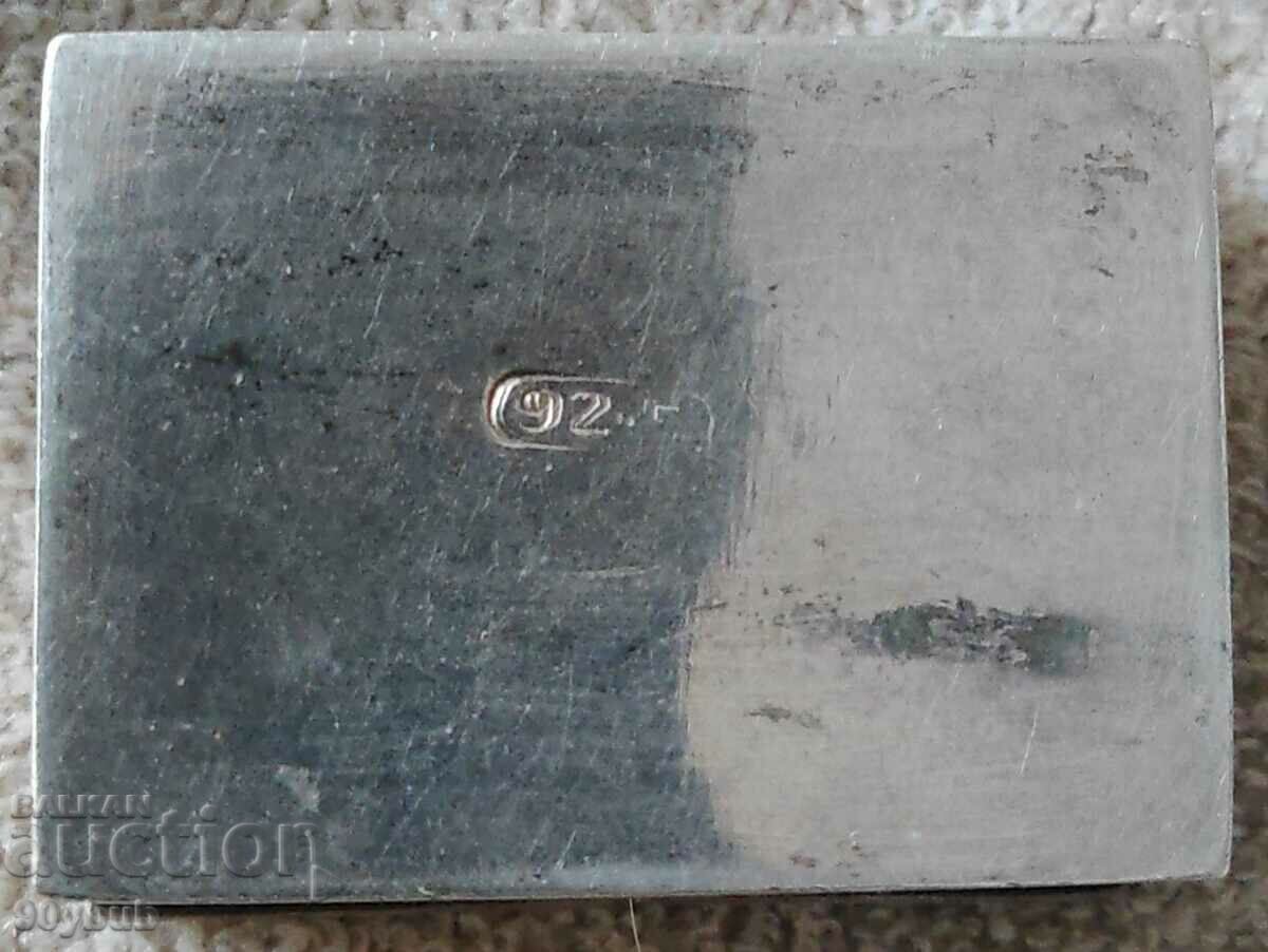 Auction Old interesting silver snuff box 925 / 21g. Auction Old interesting silver snuff box 925 / 21g.