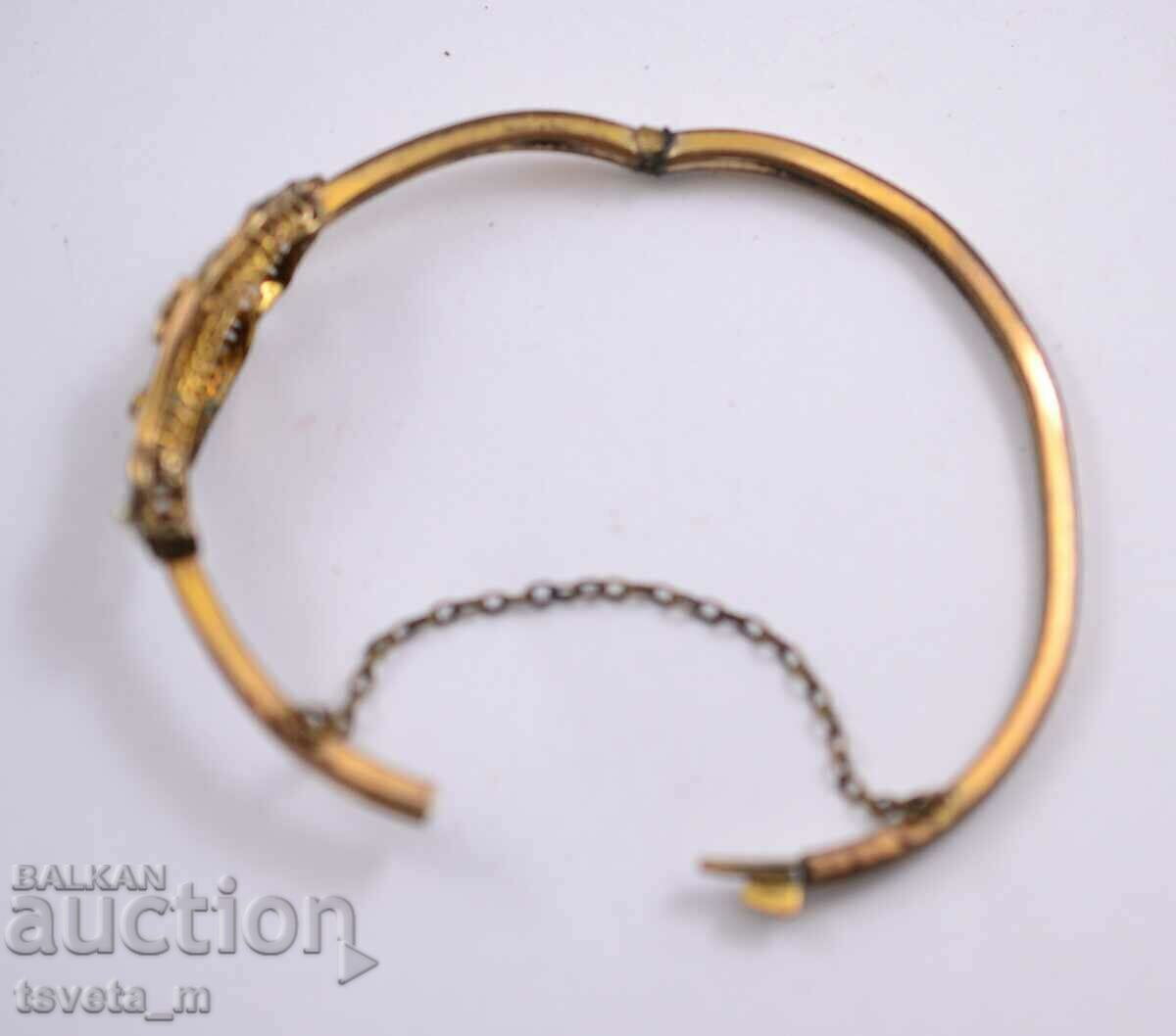 Antique Pearl, Amethyst and Gold Plated Bracelet, Beg. of the 20th century - 6