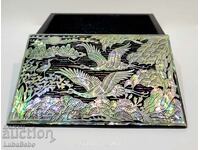 Korean jewelry box inlaid with mother-of-pearl.