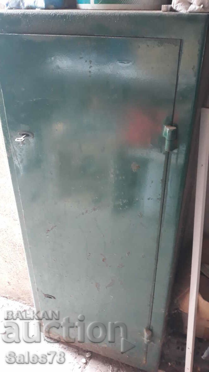 A large metal safe