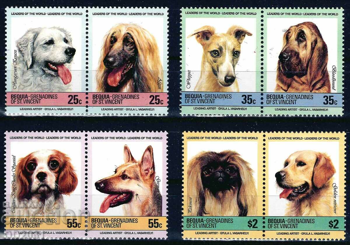 Saint Vincent și Grenadinele /Bequia/ 1985 - câini MNH
