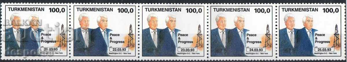 1993. Τουρκμενιστάν. Επίσκεψη του Προέδρου Niyazov στις ΗΠΑ.