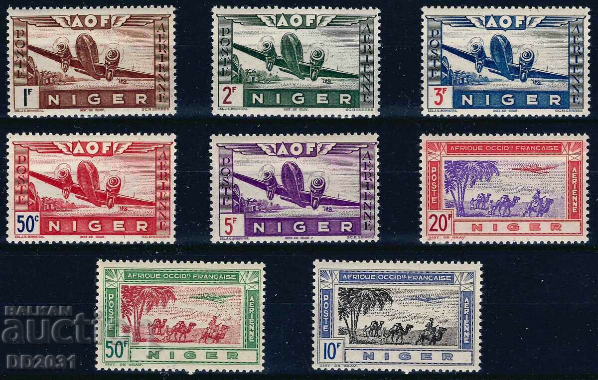 Coloniile franceze din Niger 1942 - Vizualizări aeronave MNH