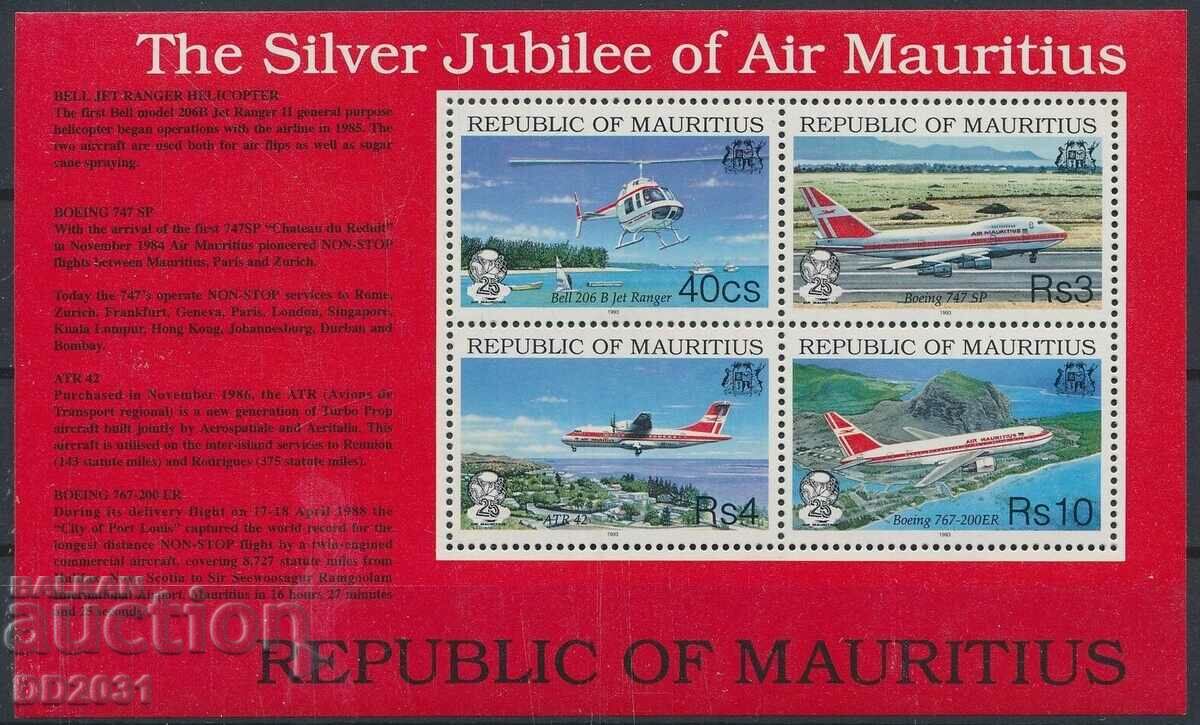 Mauritius 1993 - transport aeronave MNH