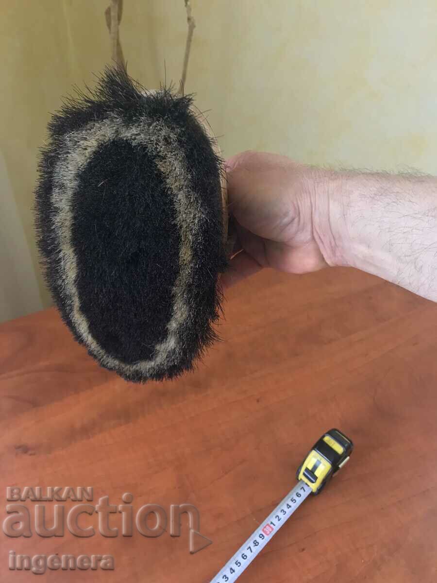 SHOE SHINE BRUSH ANTIQUE WOOD EST. HAIR - 5 SHOE SHINE BRUSH ANTIQUE WOOD EST. HAIR - 5