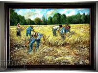 Denitsa Garelova painting "Golden harvest" 50/70 oil