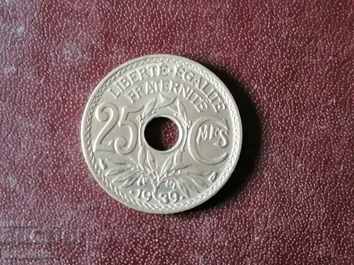 1939 25 centimes France