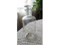 Old apothecary bottle - marked