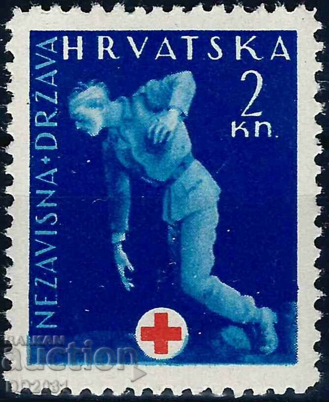 Хърватия 1943 - червен кръст таксови MNH