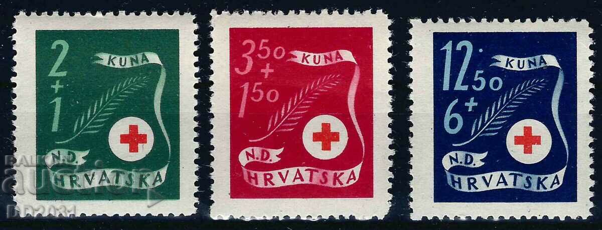Croația 1944 - Crucea Roșie MNH