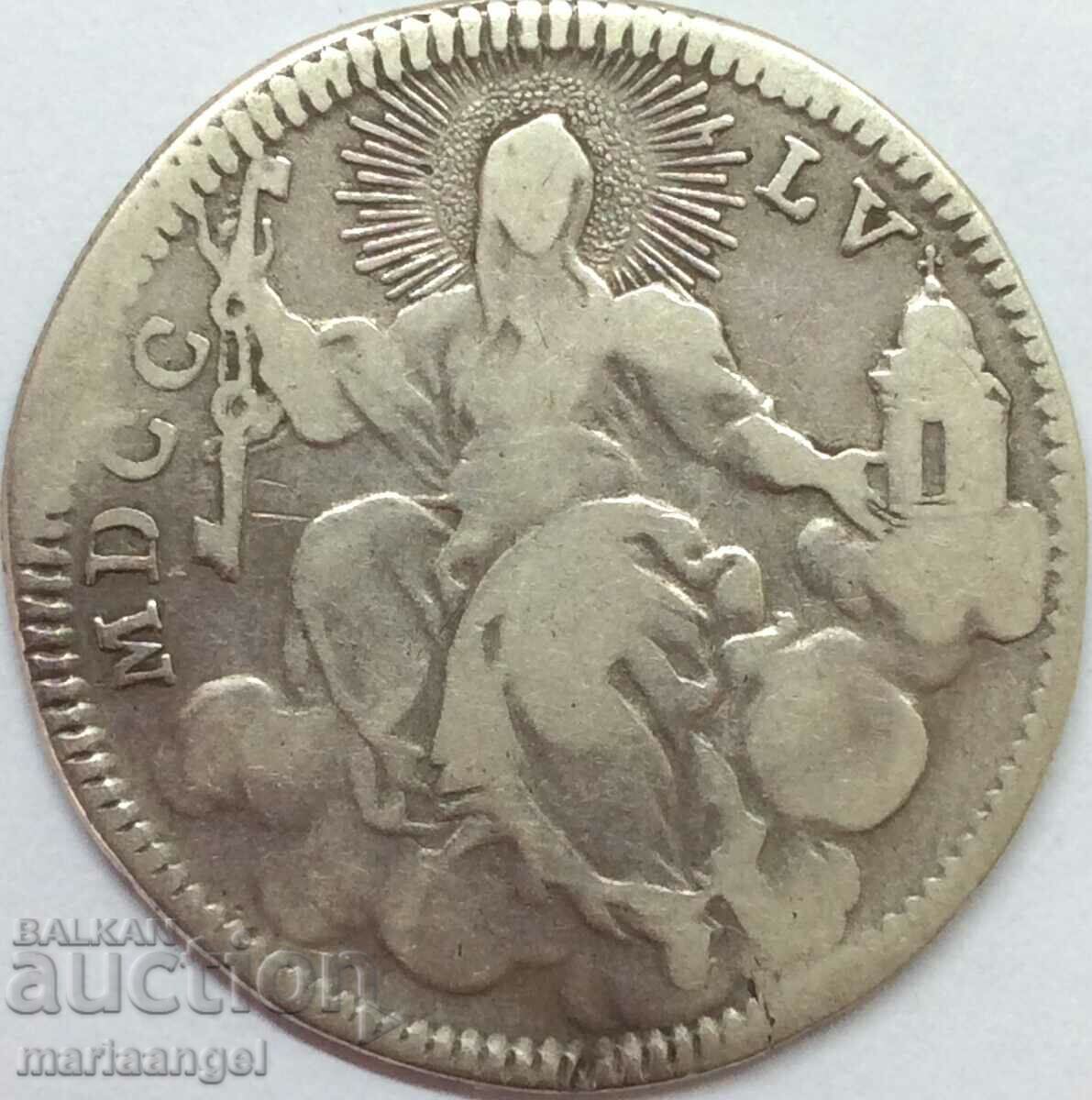 Vatican Giulio 1755 Benedict XIV 27mm Silver