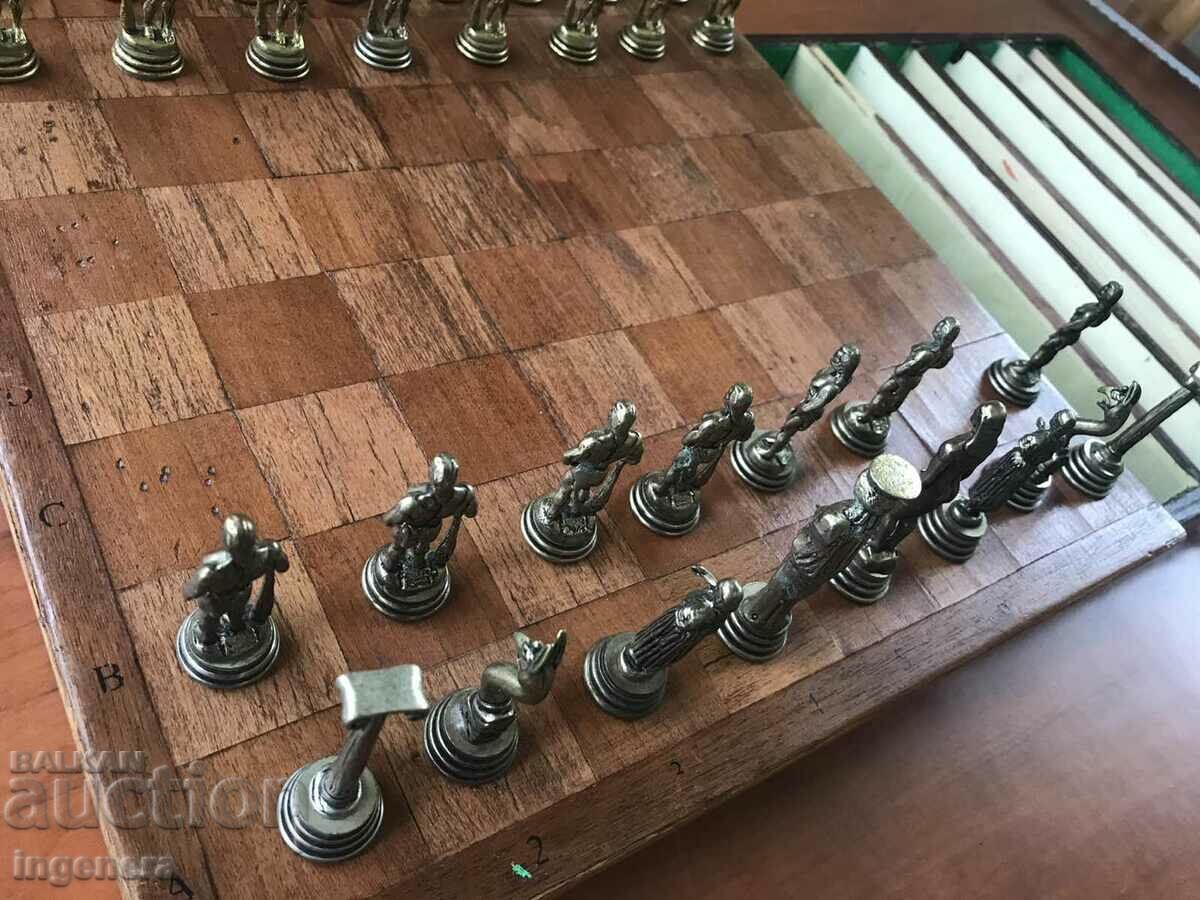 TABĂ DE ȘAH CU PIESE METALICE! - 7 TABĂ DE ȘAH CU PIESE METALICE! - 7