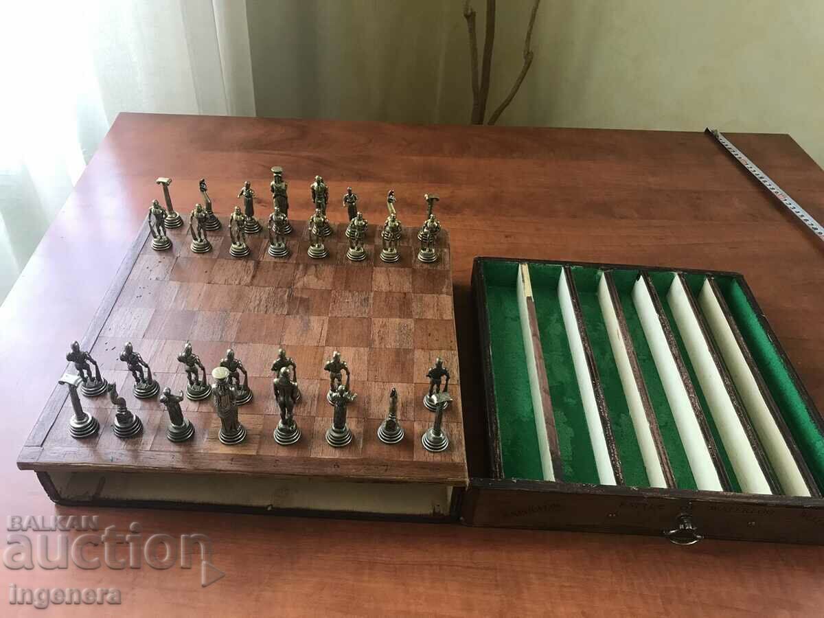TABĂ DE ȘAH CU PIESE METALICE! TABĂ DE ȘAH CU PIESE METALICE!