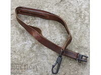 Old leather strap, strap for machine gun rifle