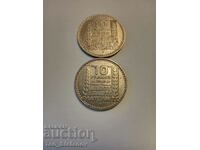 Lot 10 franci 1947 si 1949 Franta