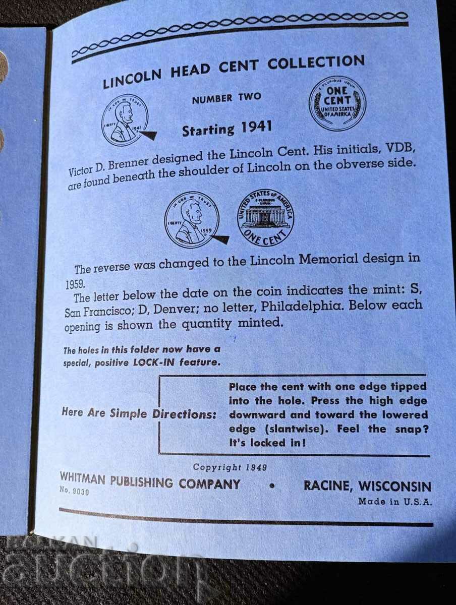 Lincoln - cent 35 coins collected over 25 years - 5