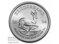 SILVER 1 OZ 2024 SOUTH AFRICA - KRUGERRAND