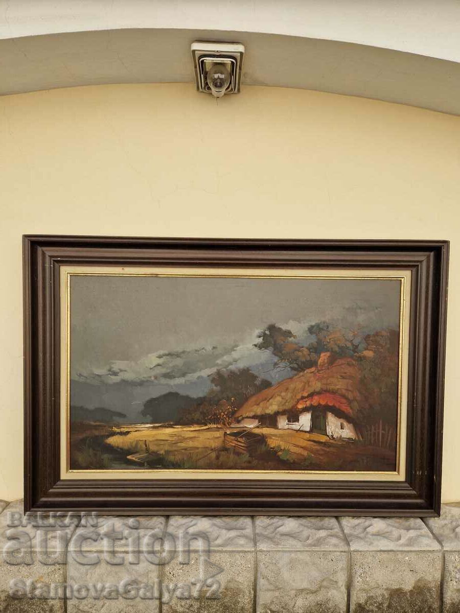 A large old Dutch antique painting