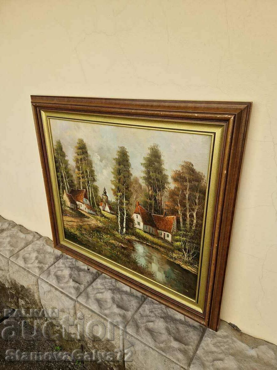 A wonderful antique Belgian author master painting - 5 A wonderful antique Belgian author master painting - 5