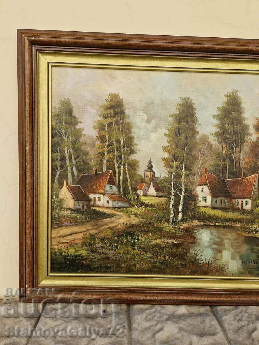 O minunată pictură antică de maestru de autor belgian - 6