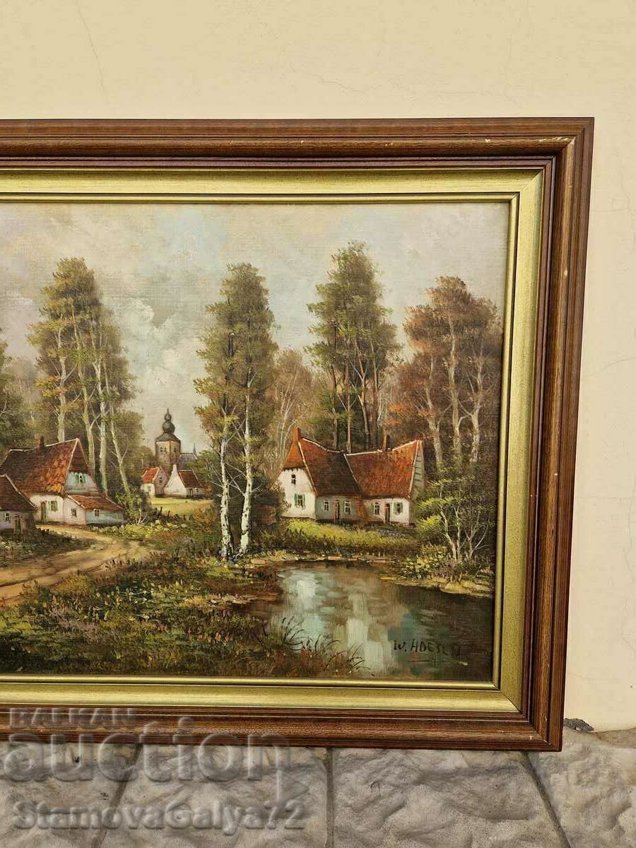 A wonderful antique Belgian author master painting - 7 A wonderful antique Belgian author master painting - 7