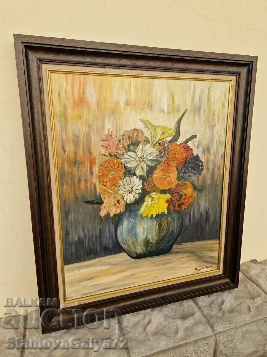 Delivery of Great antique Dutch oil on canvas painting