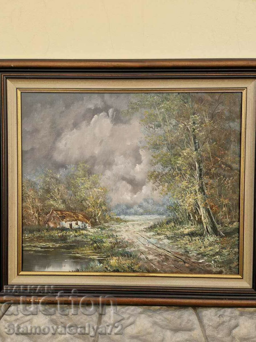 Auction A lovely antique Belgian oil painting Auction A lovely antique Belgian oil painting
