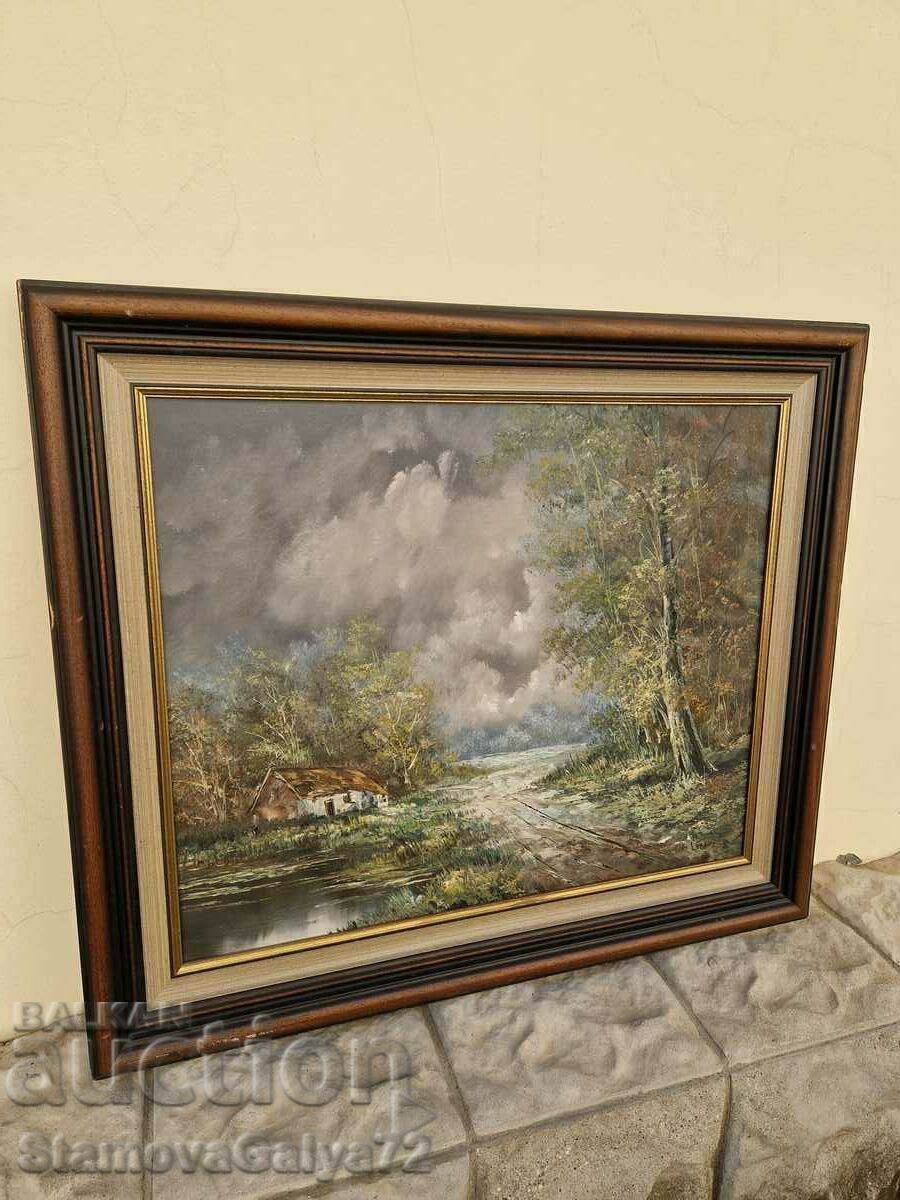Delivery of A lovely antique Belgian oil painting Delivery of A lovely antique Belgian oil painting