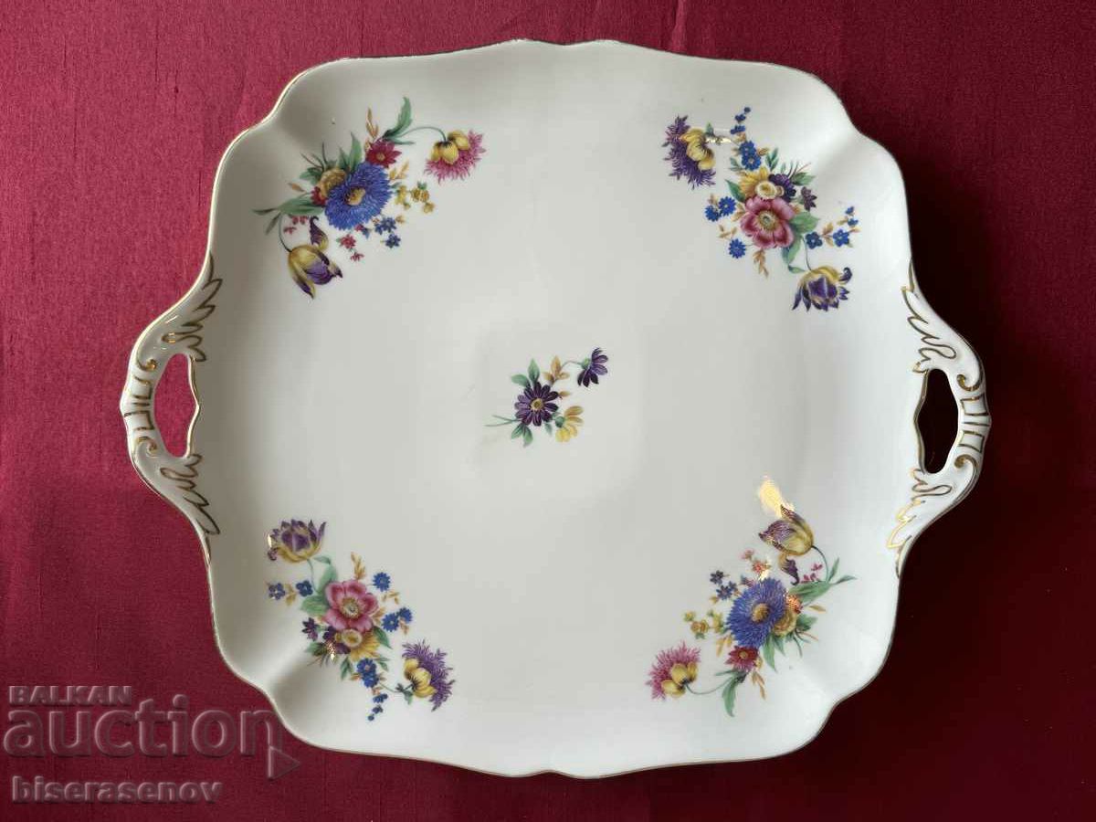 Beautiful porcelain plate with markings