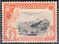 GB/Swaziland-1956-QE II-Редовна-Азбестова мина,MLH