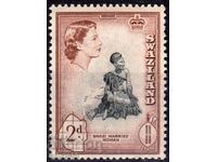GB/Swaziland-1956-QE II-Regular-Native Married Female,MLH