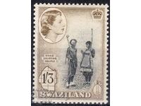 GB/Swaziland-1956-QE II-Regular-Local Family,MLH