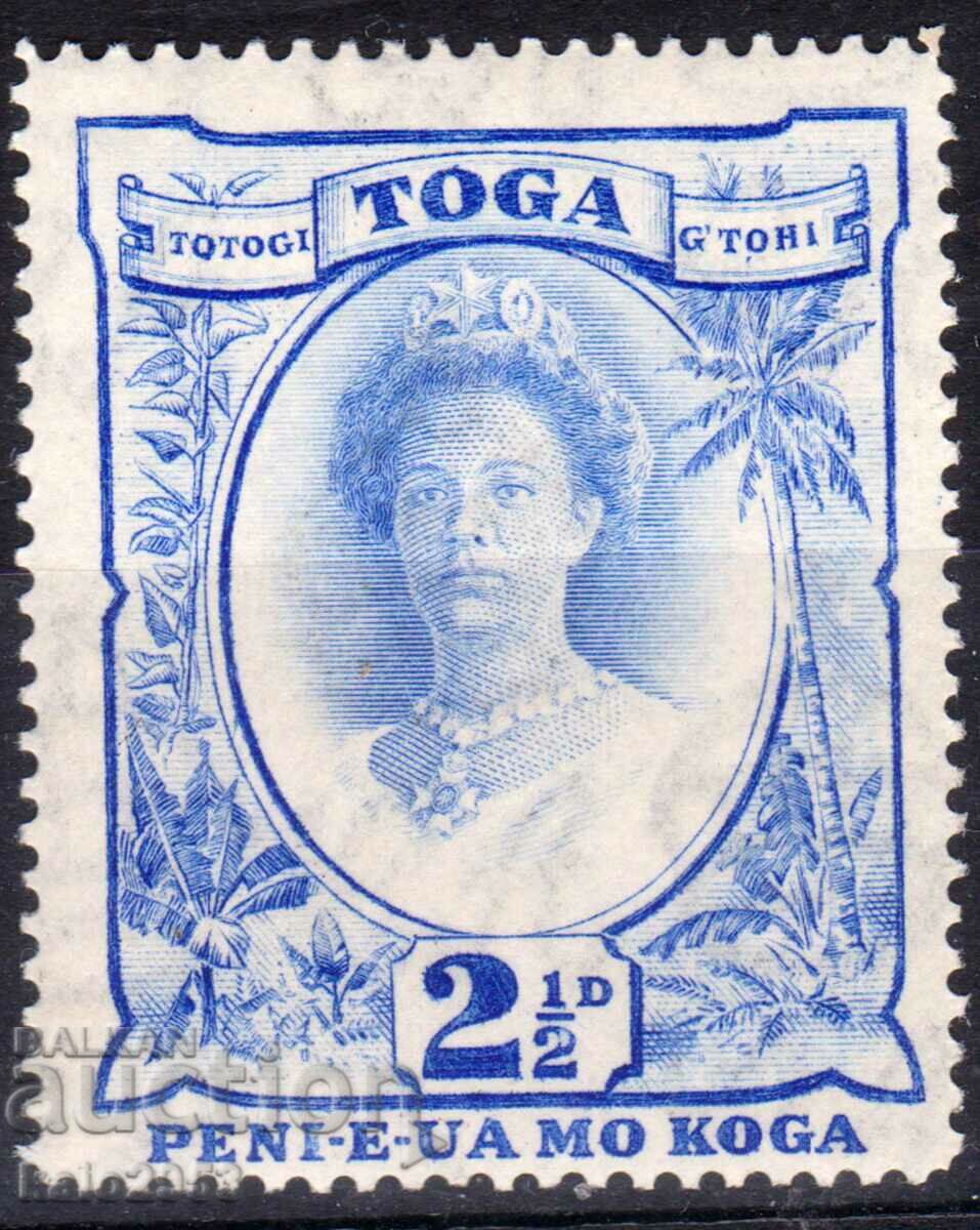 GB/Tonga-1920-Regular-Queen Salote-Protectorate,MLH