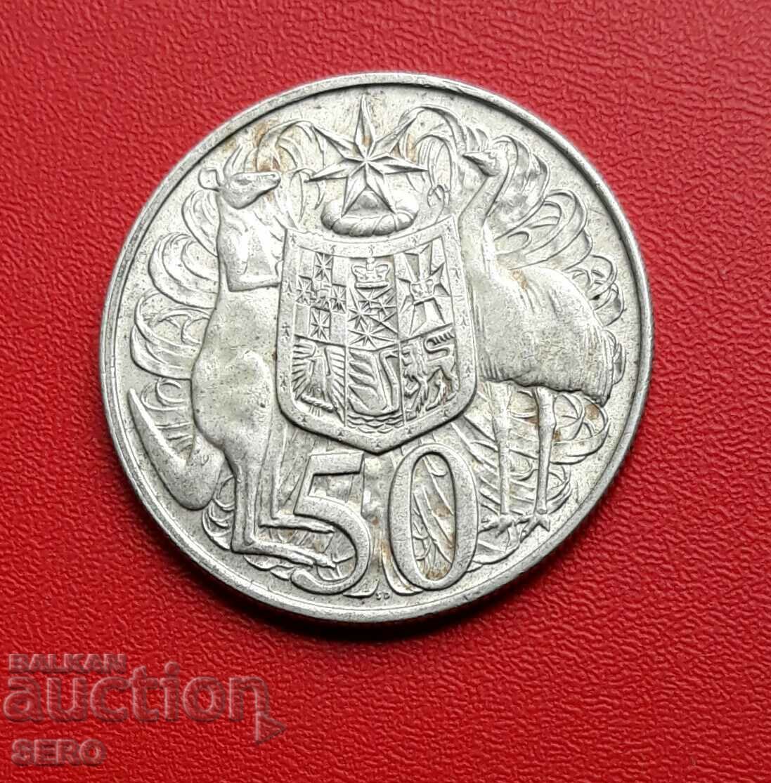 Australia-50 de cenți 1966-argint