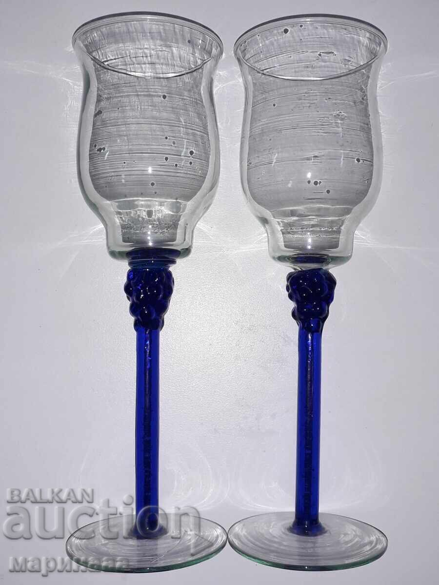 LARGE VINTAGE CHAMPAGNE GLASSES LARGE VINTAGE CHAMPAGNE GLASSES