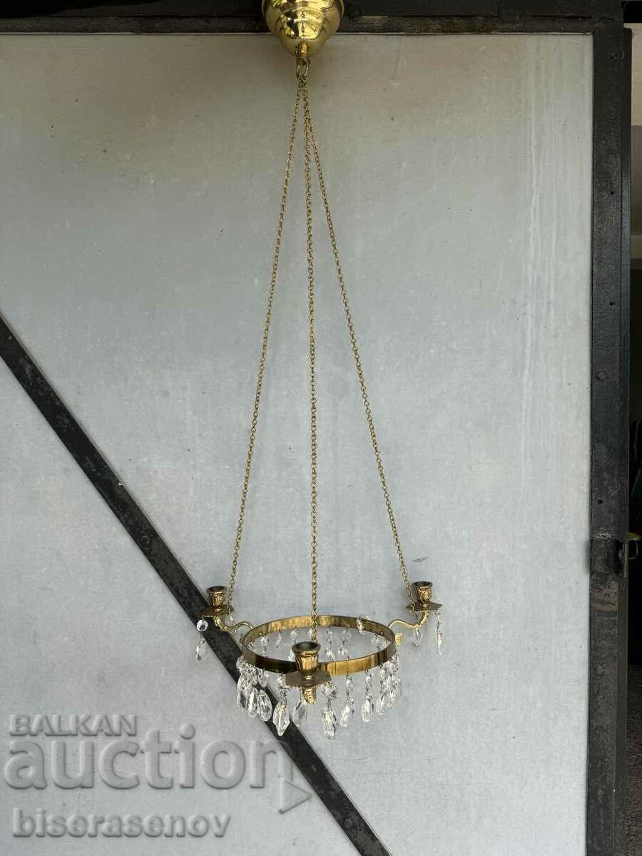 A beautiful solid bronze ceiling sconce