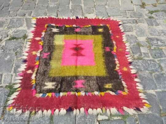Antique unique goat hair rug, mid 19th century with price 600.00 BGN | € 306.78
