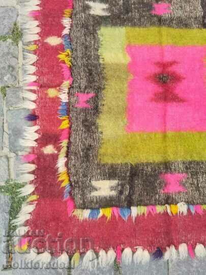 Auction  Antique unique goat hair rug, mid 19th century