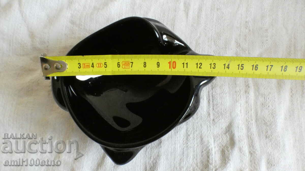 Ashtray massive colored glass handmade - 7