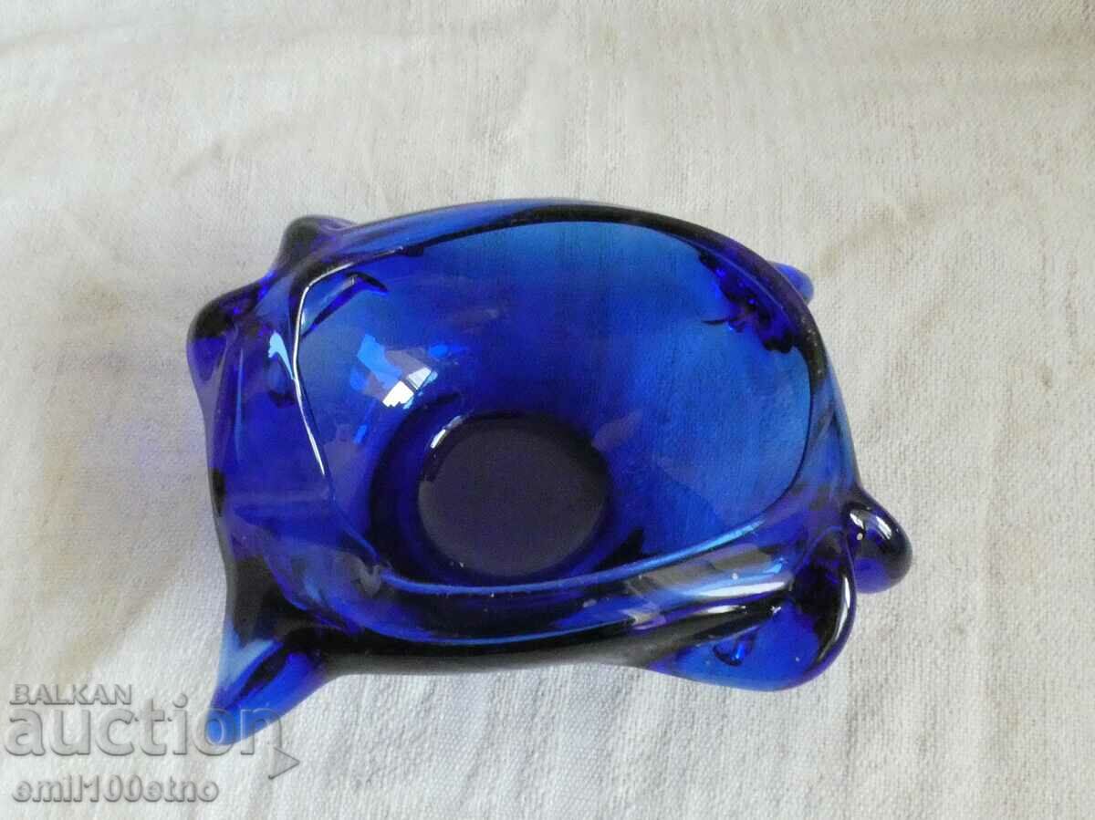 Ashtray massive colored glass handmade with price 8.00 BGN | € 4.09 Ashtray massive colored glass handmade with price 8.00 BGN | € 4.09