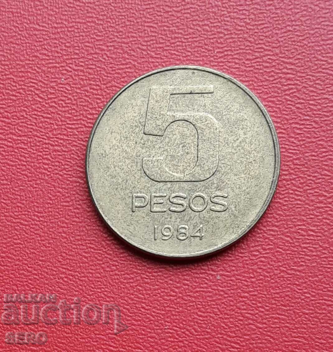 Argentina - 5 pesos 1984