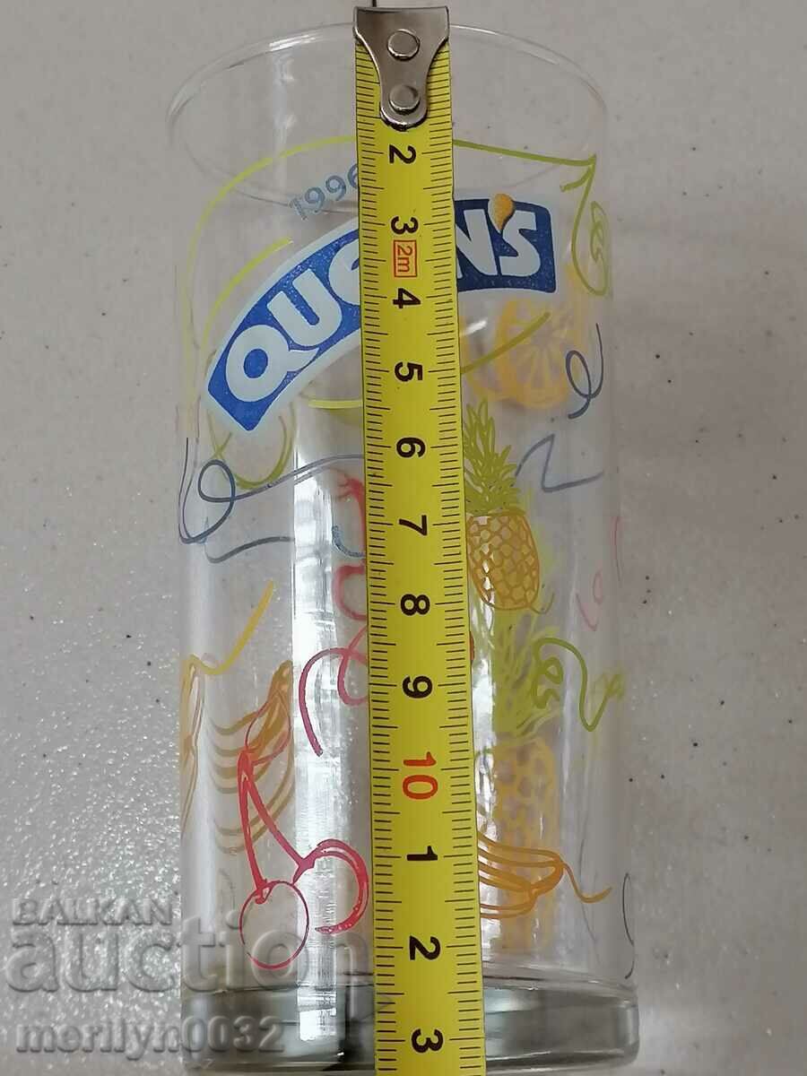 A beautiful set of 8 glasses QUIEENS glass for soft drinks - 6