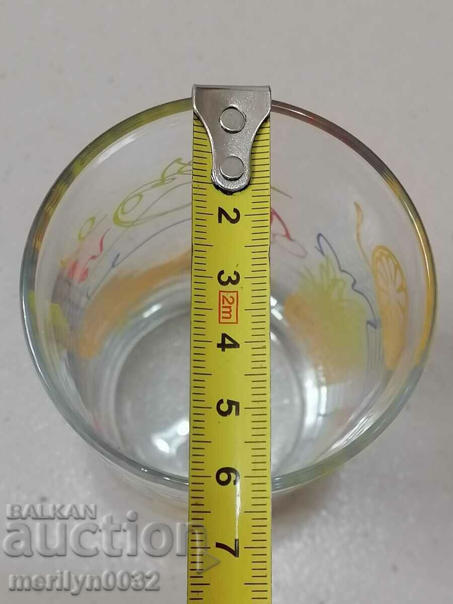 A beautiful set of 8 glasses QUIEENS glass for soft drinks - 7