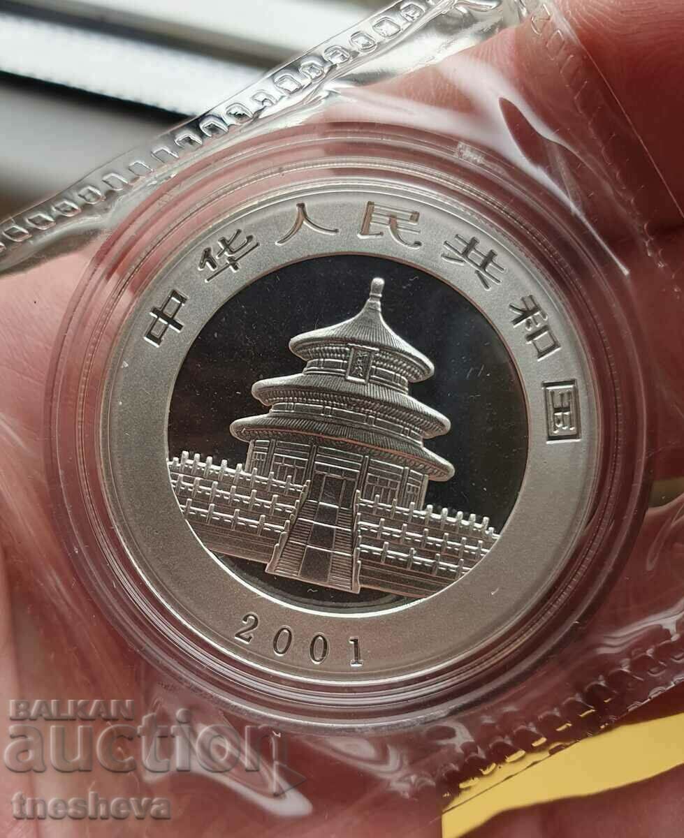 Auction CHINESE PANDA 2001 - Silver 999 Auction CHINESE PANDA 2001 - Silver 999
