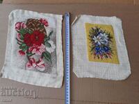 Old hand-sewn tapestry, tapestries - 2 pieces