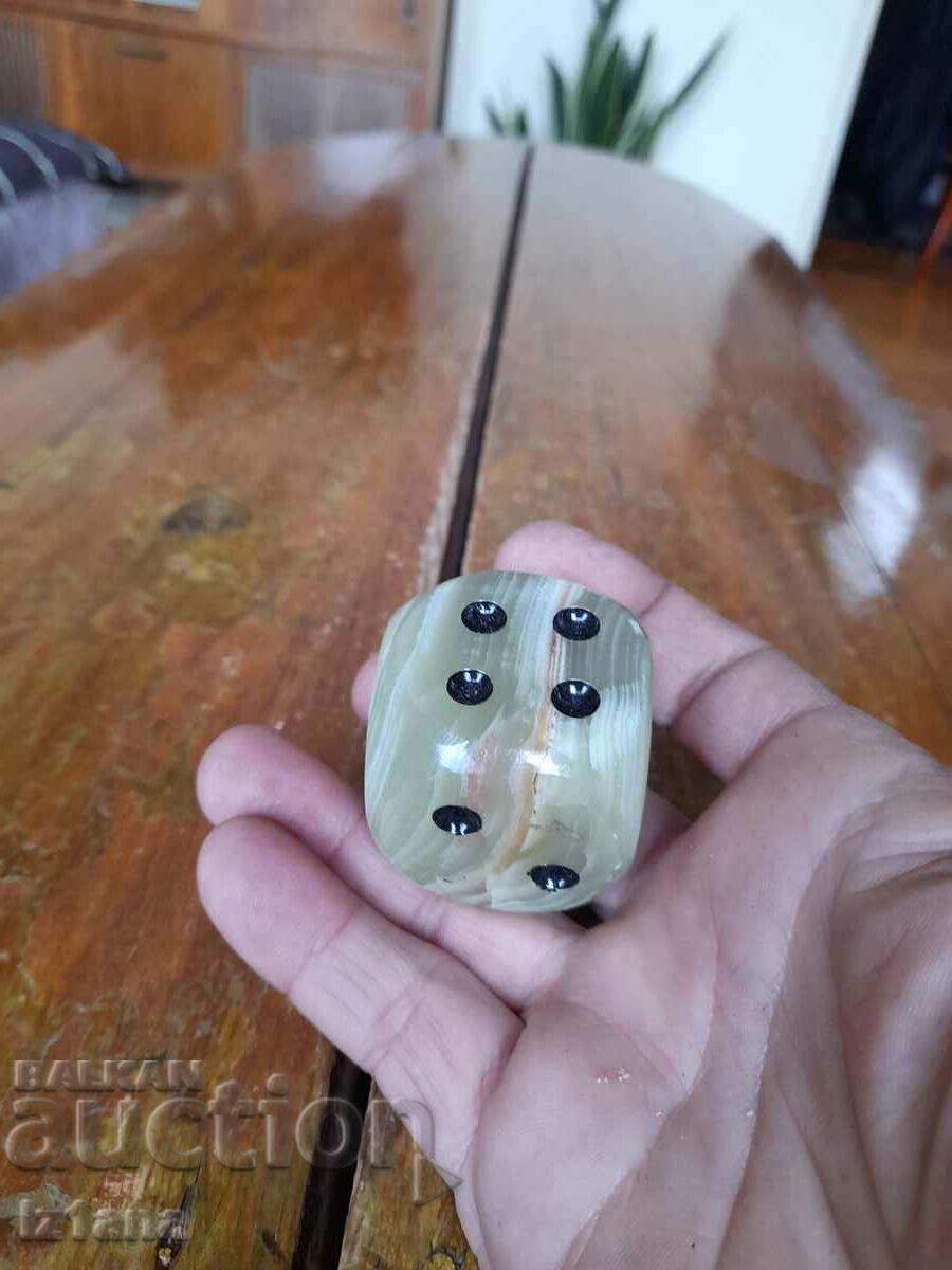 Auction Old marble dice, die Auction Old marble dice, die