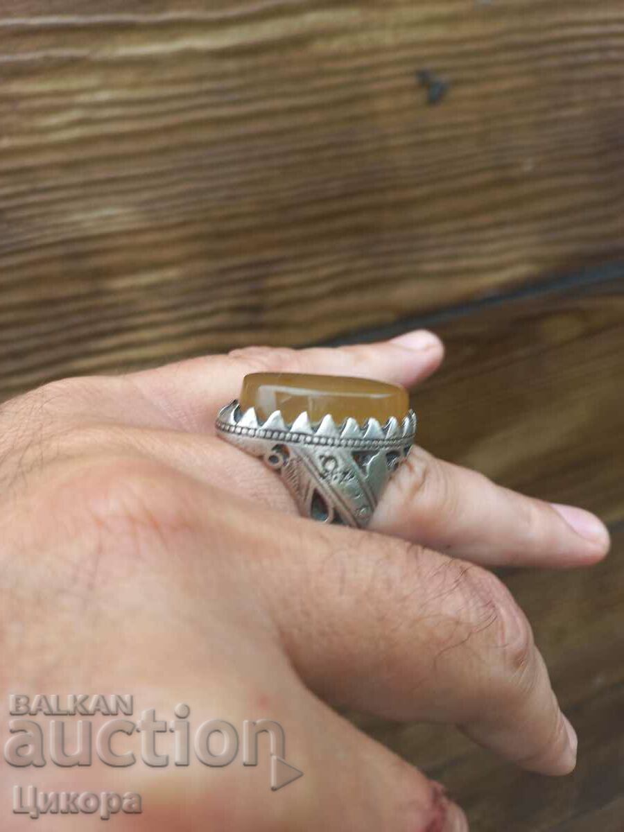 OLD OTTOMAN SILVER RING WITH STONE with price 450.00 BGN | € 230.08 OLD OTTOMAN SILVER RING WITH STONE with price 450.00 BGN | € 230.08