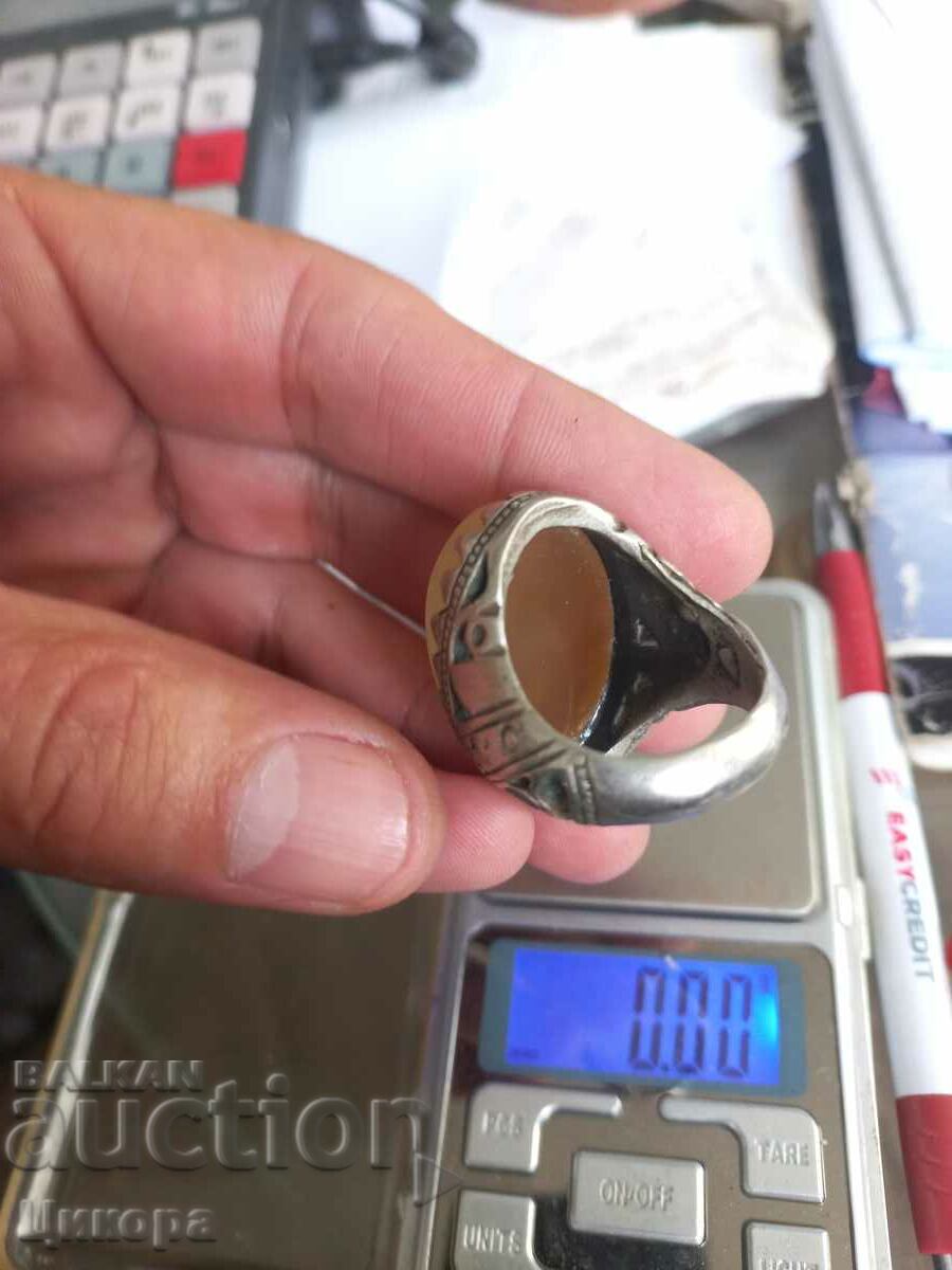 Delivery of OLD OTTOMAN SILVER RING WITH STONE Delivery of OLD OTTOMAN SILVER RING WITH STONE