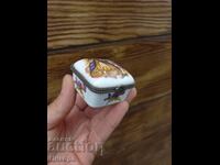 OLD PORCELAIN ENGAGEMENT JEWELRY BOX