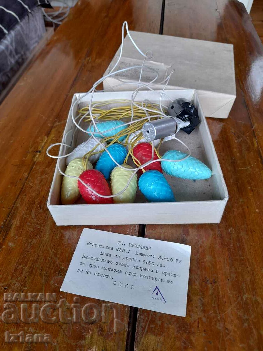 Delivery of Old lamps, Christmas tree lights